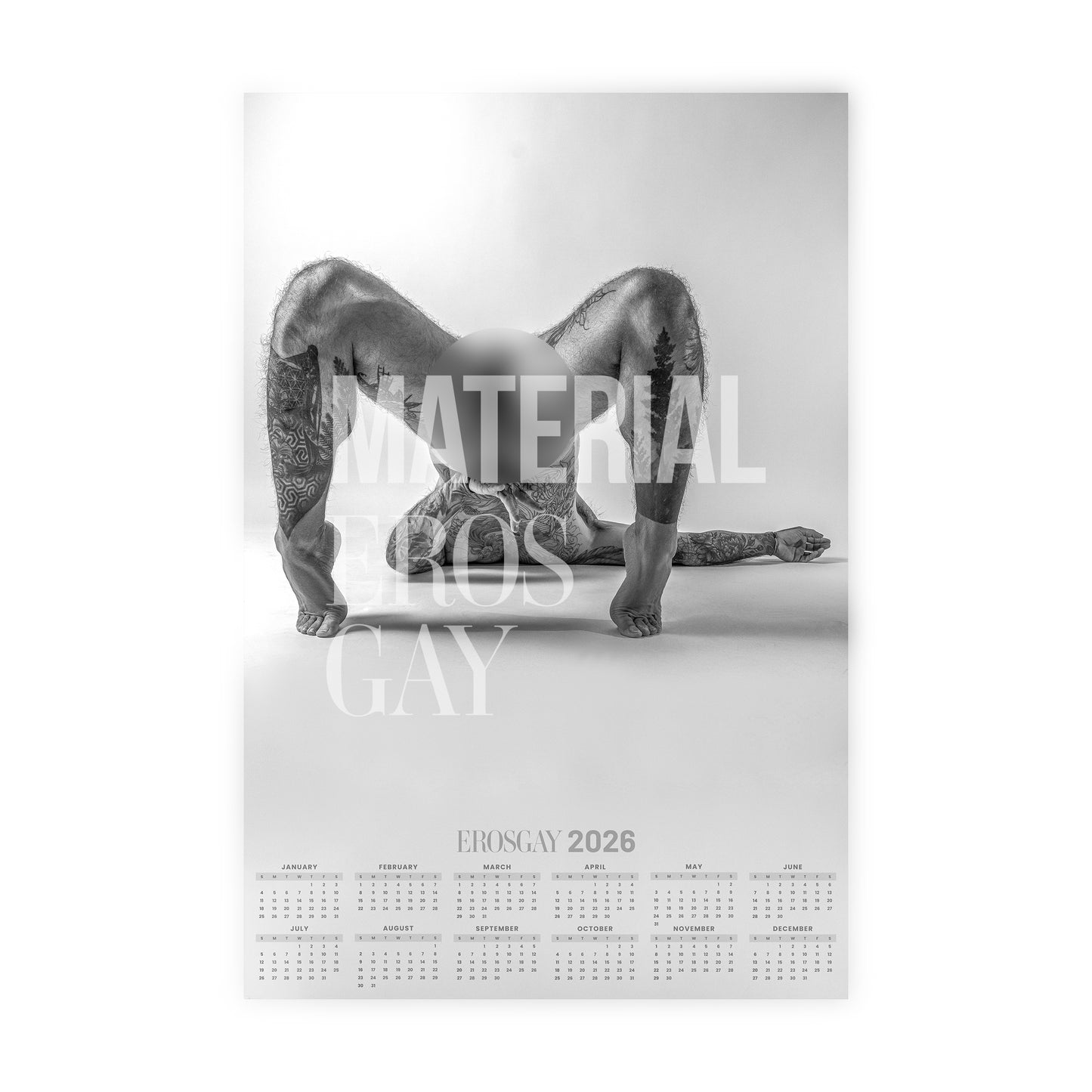 Calendarios EROSGAY 2026 TATUAJES QUE HABLAN