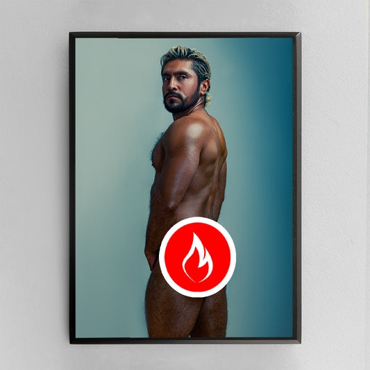 Warm Blue - Premium Framed Art