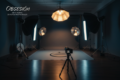 Estudio profesional OBSESIÓN con iluminación visible